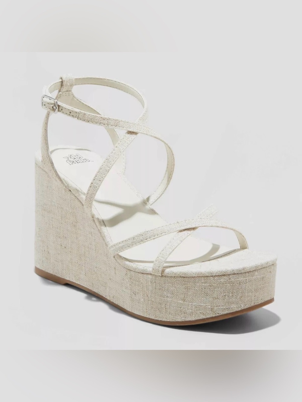 Wild Fable Women's Ronnie Strappy Platform Wedge Heels with Memory Foam